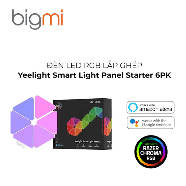 Đèn LED Yeelight Smart RGB Light Panels Expansion 6P Đèn LED Yeelight Smart RGB Light Panels Expansion 6P