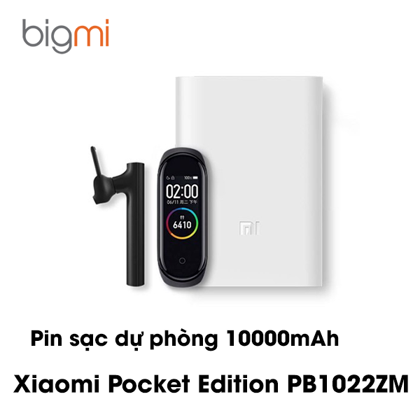 Pin sạc dự phòng Xiaomi Pocket Edition PB1022ZM 10000mAh có kích thước nhỏ gọn Pin sạc dự phòng Xiaomi Pocket Edition PB1022ZM 10000mAh có kích thước nhỏ gọn