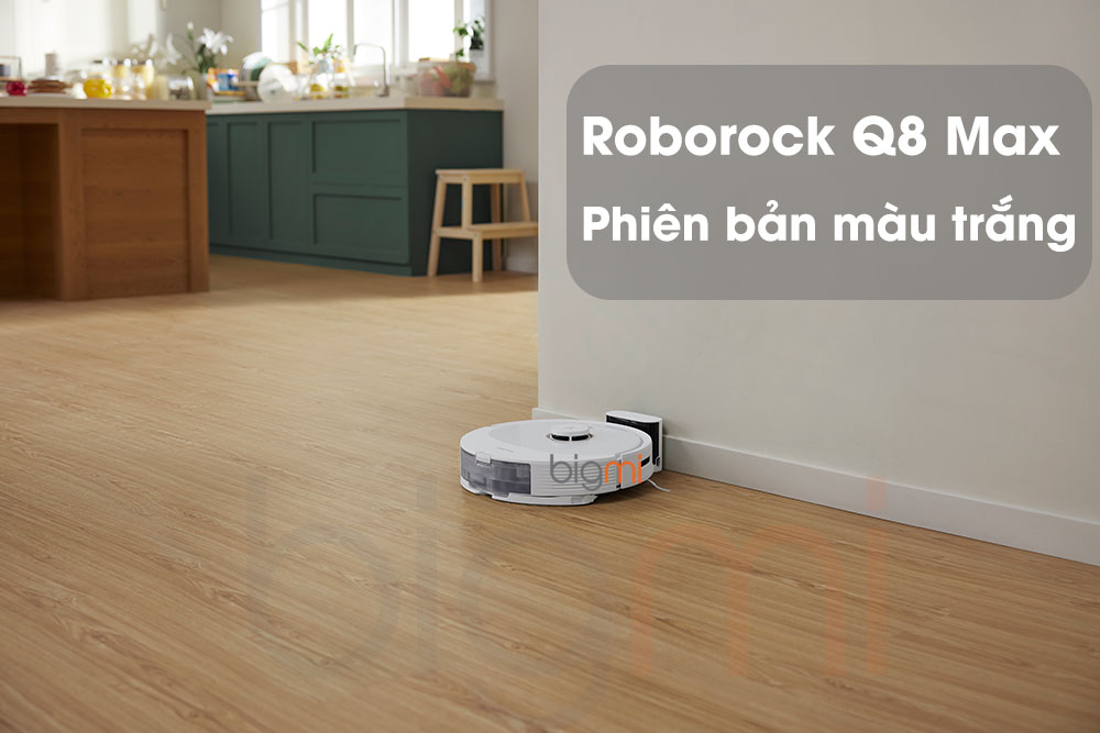 Roborock Q8 Max có 2 phiên bản màu là đen và trắng Roborock Q8 Max có 2 phiên bản màu là đen và trắng