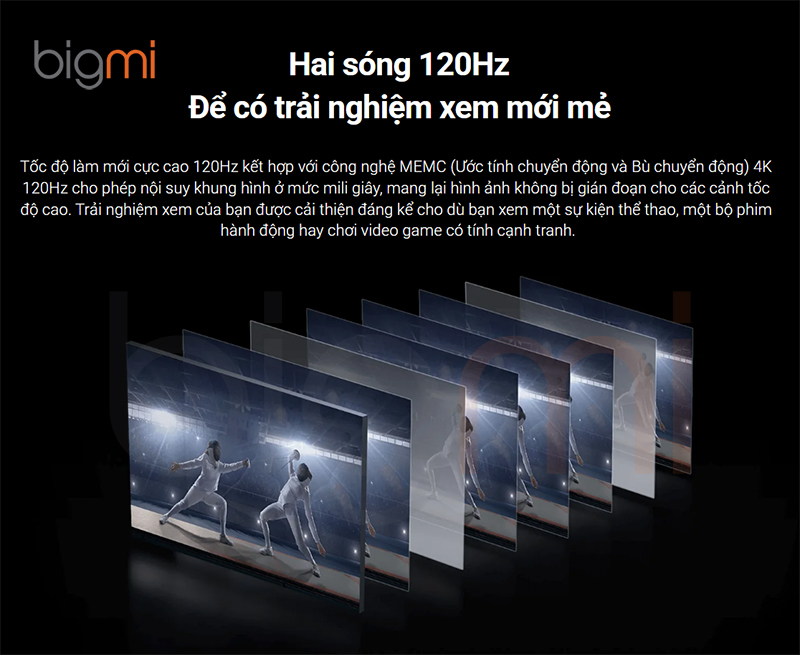 Công nghệ bù chuyển động trên tivi Redmi Max 86" Công nghệ bù chuyển động trên tivi Redmi Max 86"