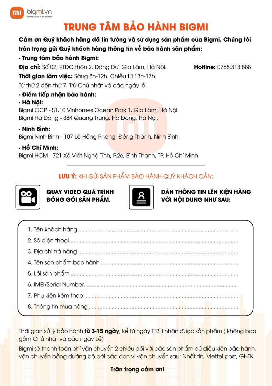 Trung tâm bảo hành Bigmi 1 trung tam bao hanh bigmi