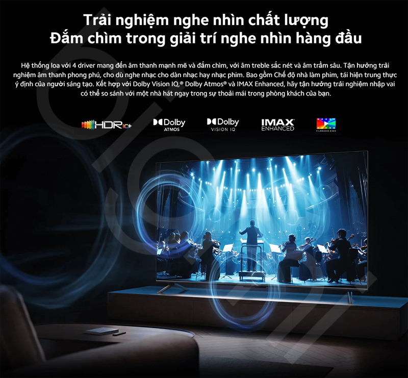 Google Tivi Xiaomi S Mini LED 75 inch 2025 - Chính hãng Quốc Tế 11 Tivi Xiaomi S Mini LED 55 inch 2025 cong nghe am thanh hinh anh