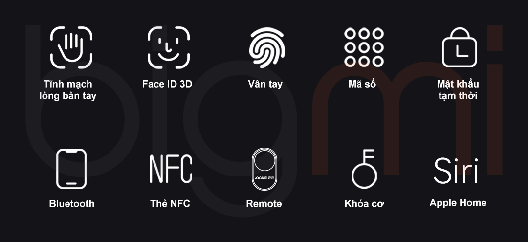 Khóa cửa thông minh Xiaomi Lockin V5 Max đa dạng phương thức mở khóa Khóa cửa thông minh Xiaomi Lockin V5 Max đa dạng phương thức mở khóa