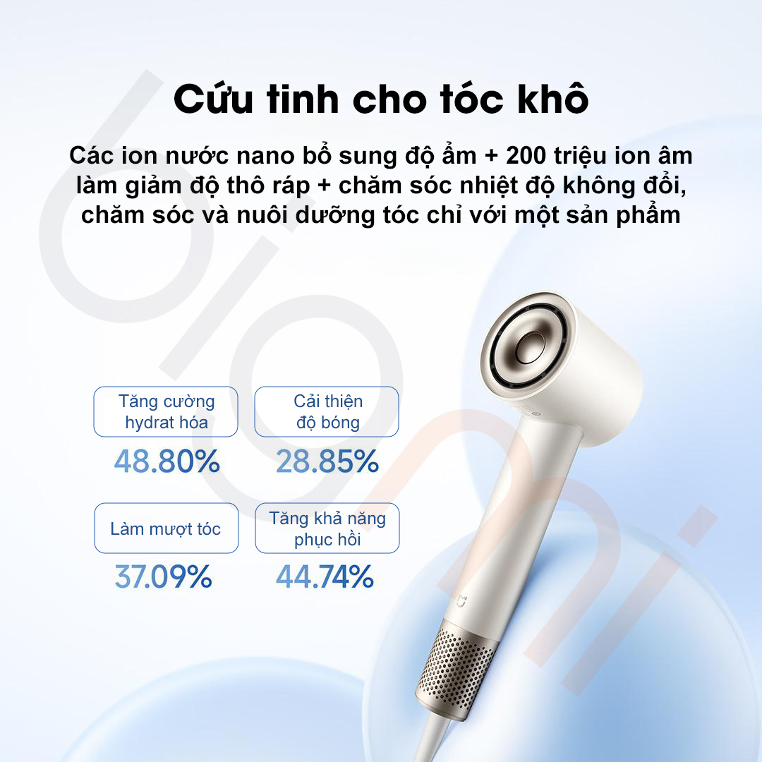 Máy sấy tóc ion nước Mijia GSHS04LX giải pháp cho tóc khô xơ Máy sấy tóc ion nước Mijia GSHS04LX giải pháp cho tóc khô xơ