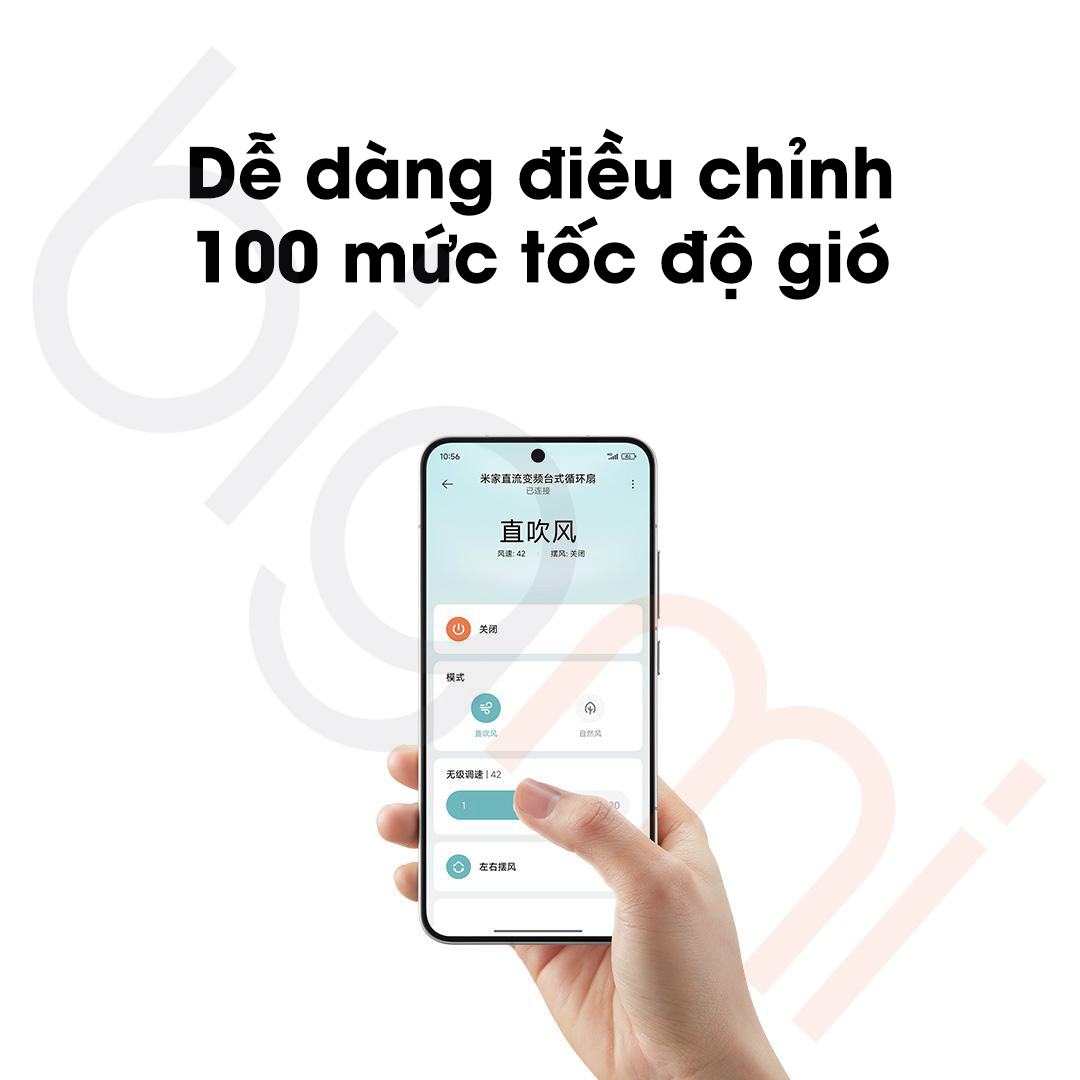 Quạt để bàn tuần hoàn không khí Mijia DC Inverter 2025 BPLDS10DM - 100 cấp độ gió, sử dụng nguồn điện từ pin dự phòng cổng Type-C 6 Quạt để bàn tuần hoàn không khí Mijia DC Inverter 2025 BPLDS10DM 100 mức tốc độ