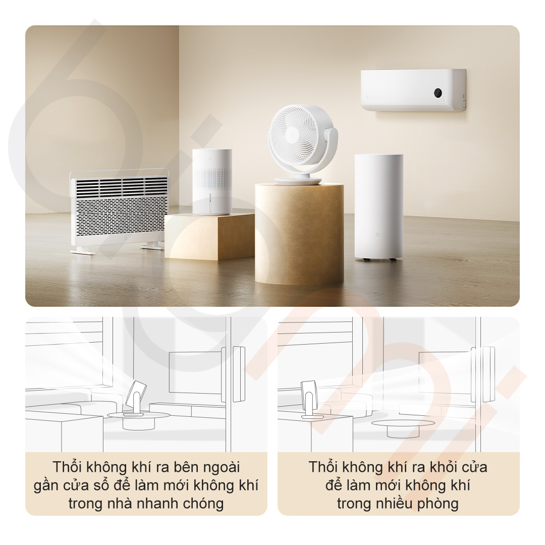 Quạt để bàn tuần hoàn không khí Mijia DC Inverter 2025 BPLDS10DM đáp ứng nhu cầu sử dụng quanh năm Quạt để bàn tuần hoàn không khí Mijia DC Inverter 2025 BPLDS10DM đáp ứng nhu cầu sử dụng quanh năm
