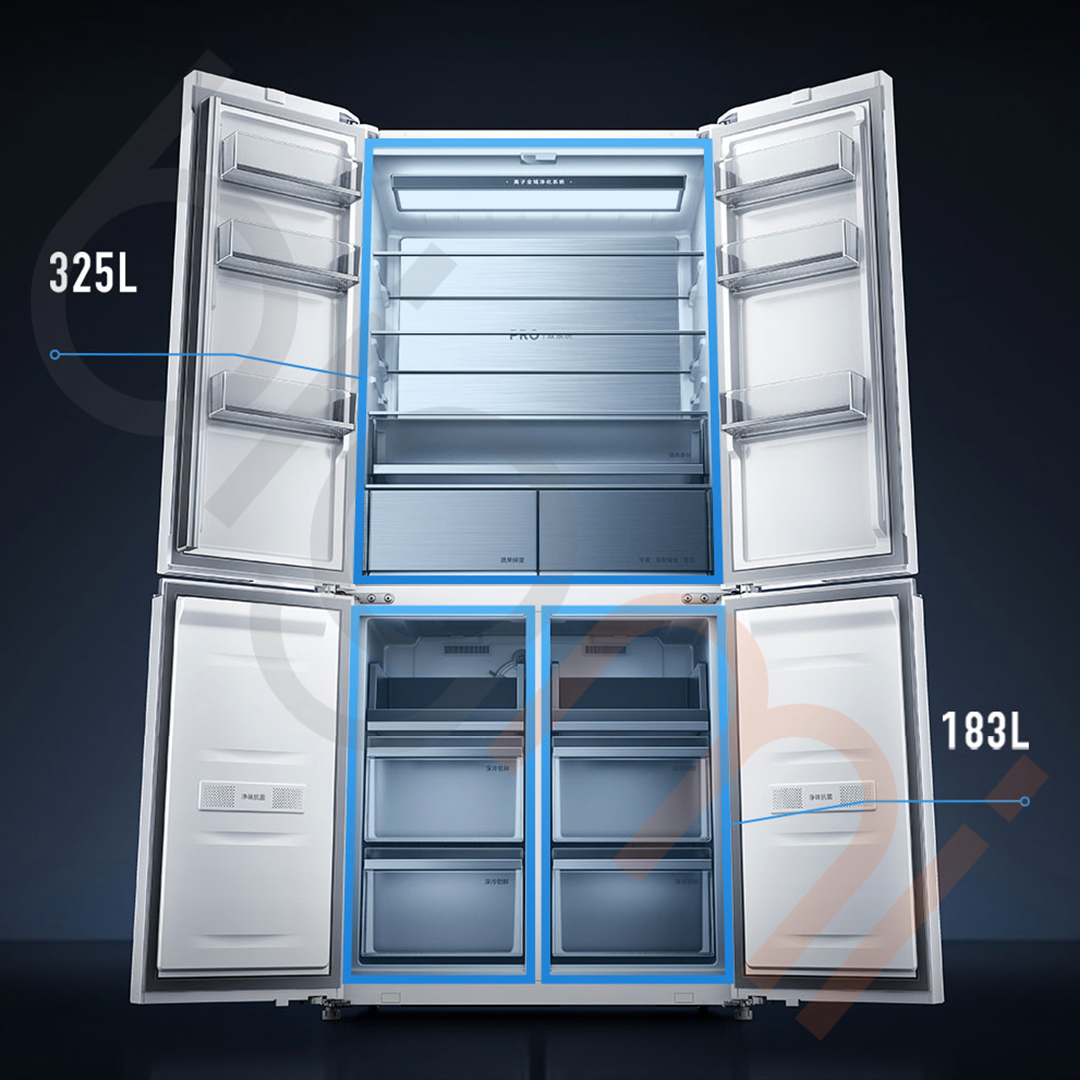 Tủ lạnh Xiaomi Mijia Pro 508L mặt kính pha lê có thể tích lớn Tủ lạnh Xiaomi Mijia Pro 508L mặt kính pha lê có thể tích lớn