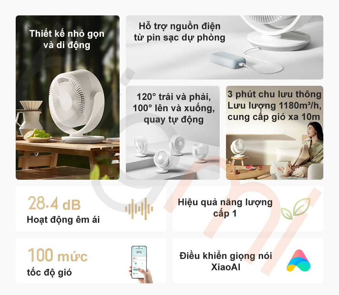 Ưu điểm về quạt để bàn Mijia DC Inverter 2025 BPLDS10DM Ưu điểm về quạt để bàn Mijia DC Inverter 2025 BPLDS10DM