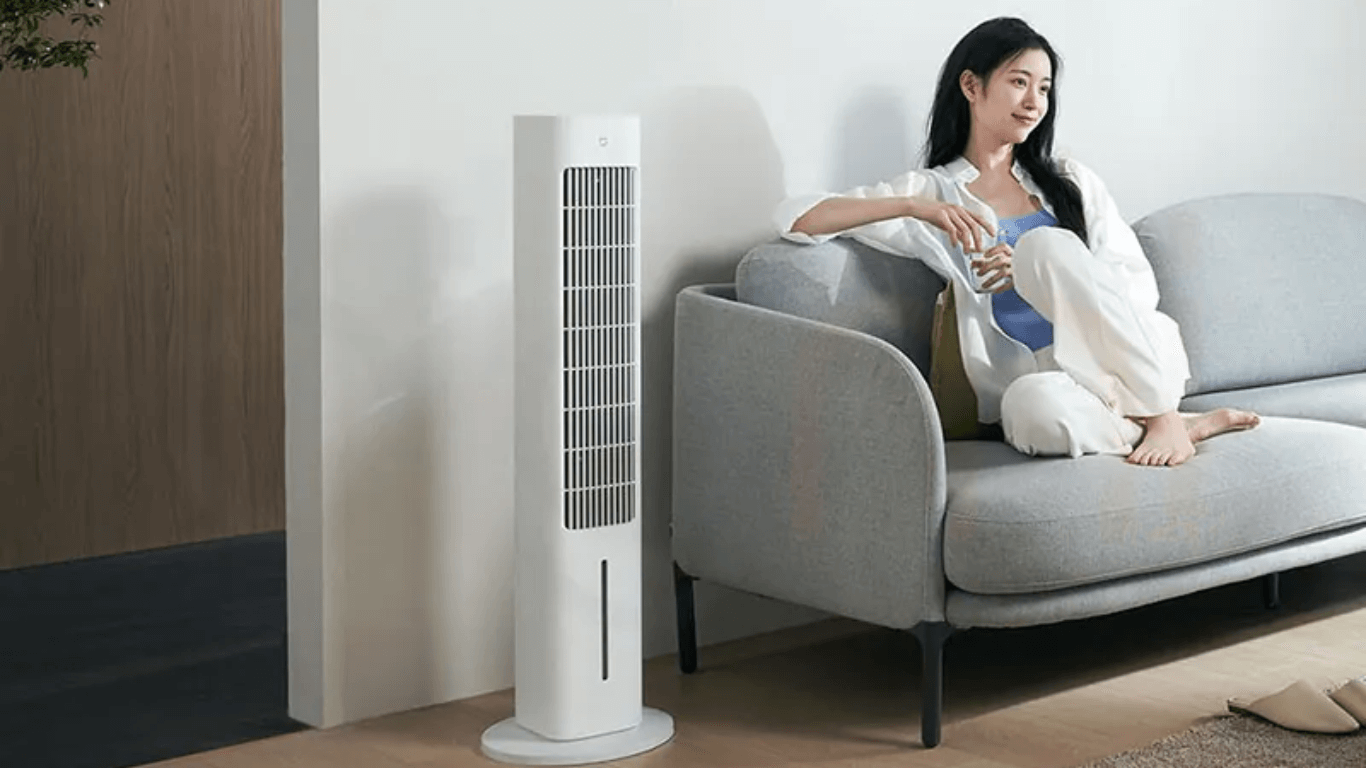 Quạt tháp điều hòa Xiaomi Mijia ZFSLFS01DM có gì nổi bật? 5 Quạt tháp điều hòa Xiaomi Mijia ZFSLFS01DM có thiết kế màu trắng tinh tế