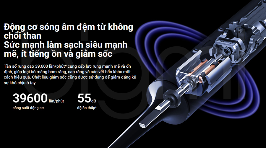 Bàn chải điện Xiaomi T700 Electric Toothbrush BHR5575GL - Chính hãng Quốc Tế 7 Bàn chải điện Xiaomi Mijia Sonic T700 MES604 bigmivn (6)